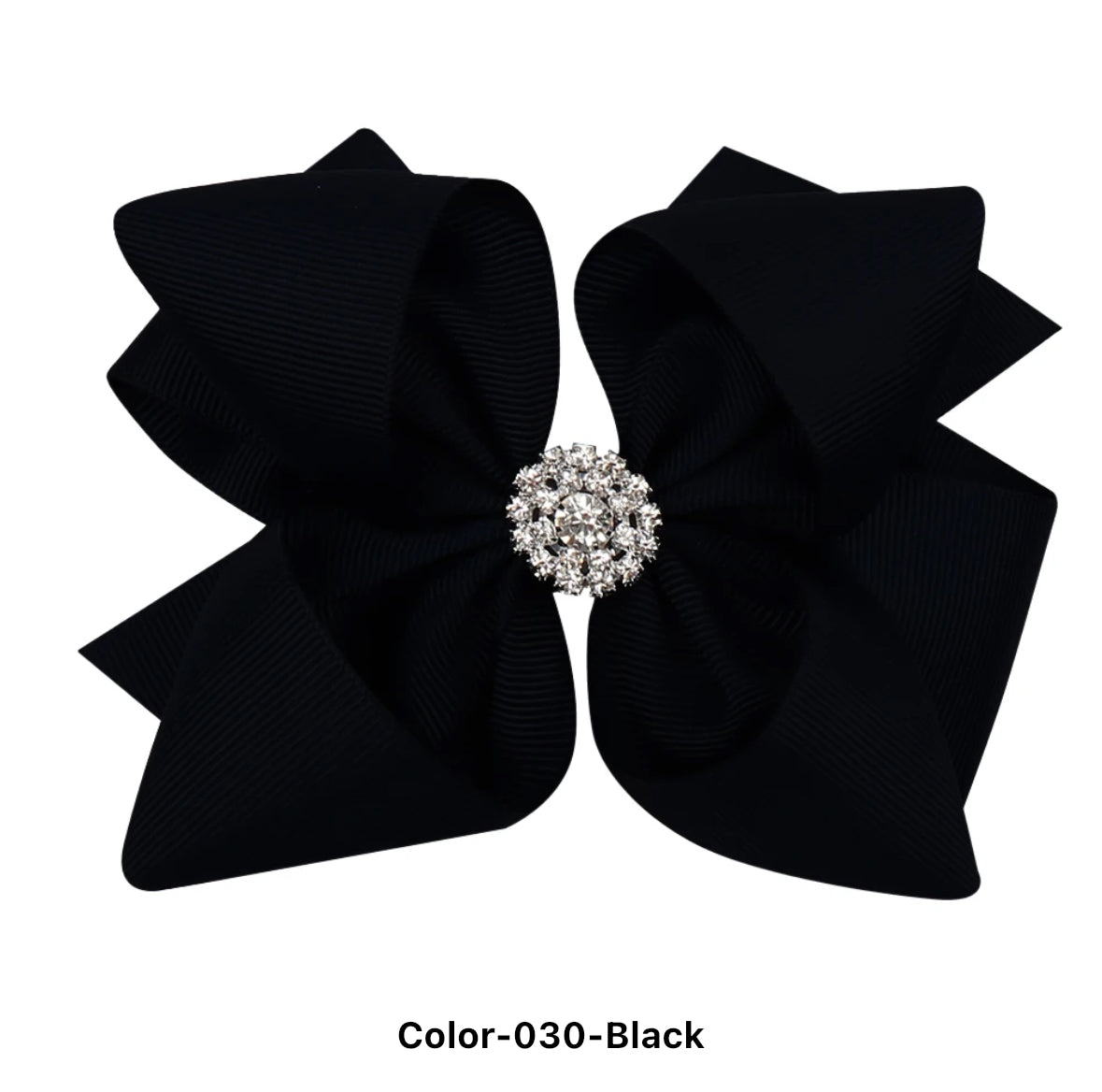 5" Rhinestone Stacked Hair Bow Clip