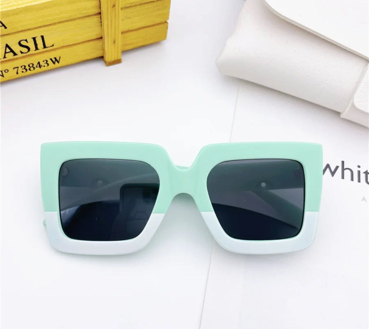 Square Frame Dual Shade Frame Sunglasses