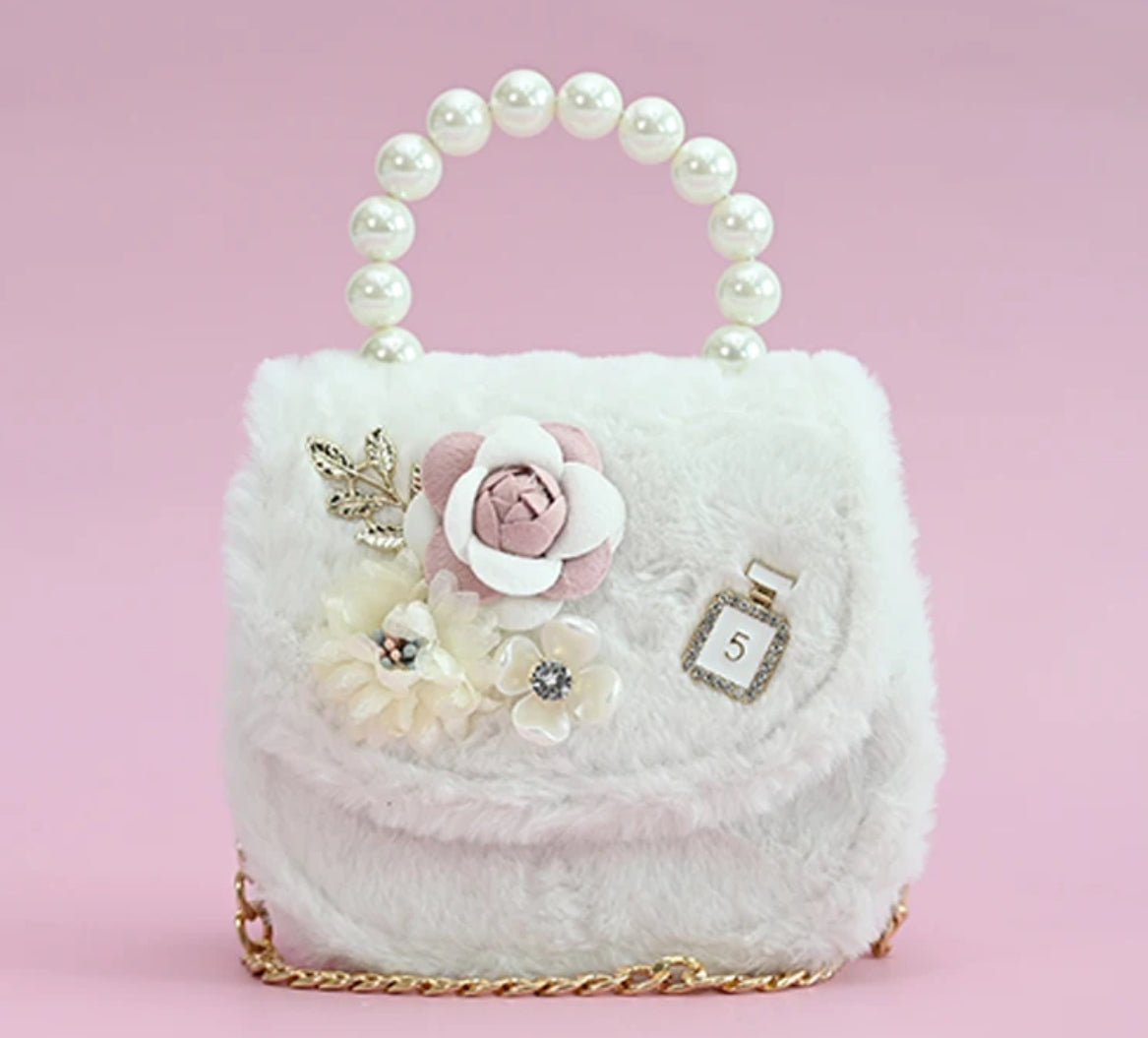 Mini plush handbag