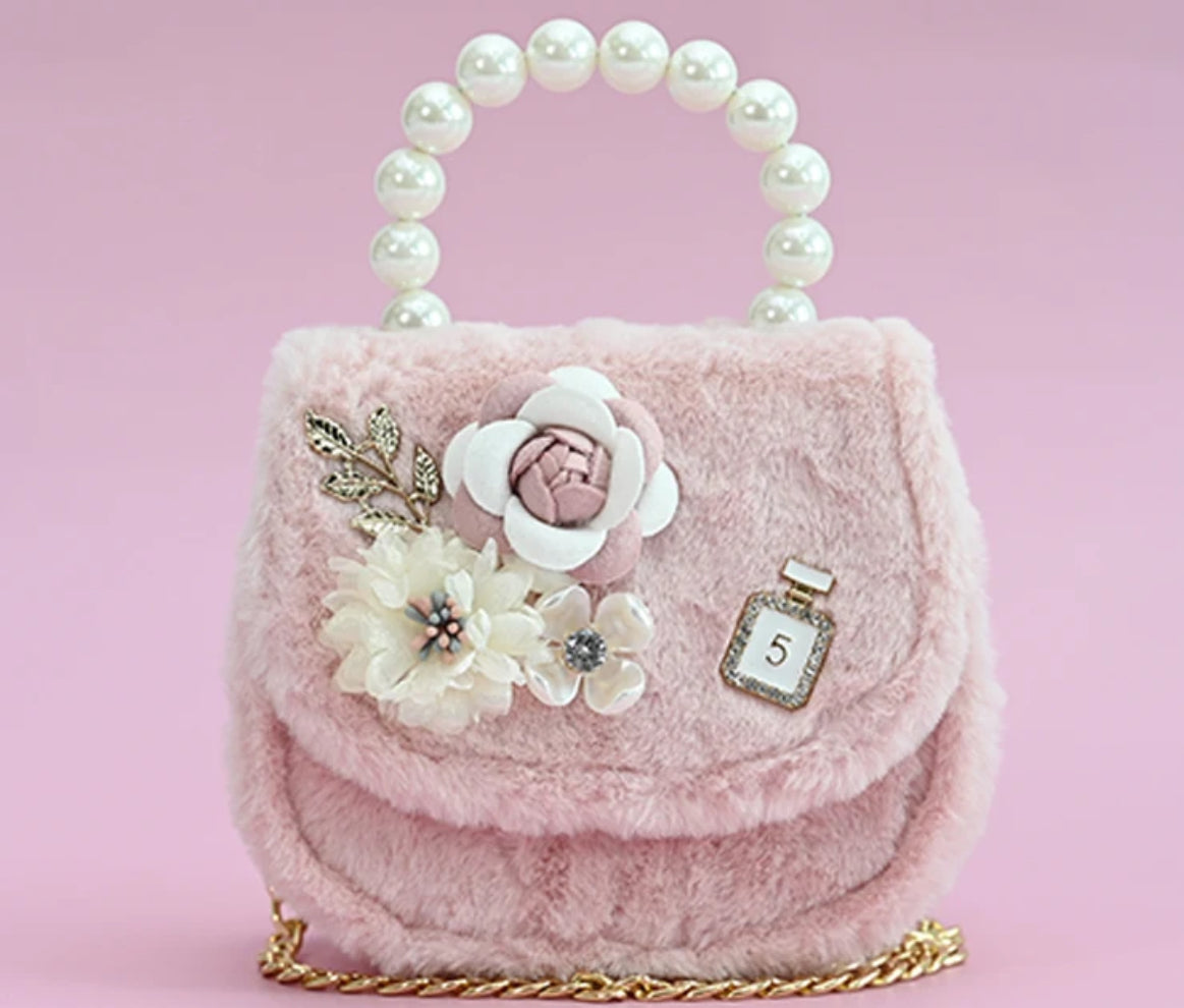 Mini plush handbag