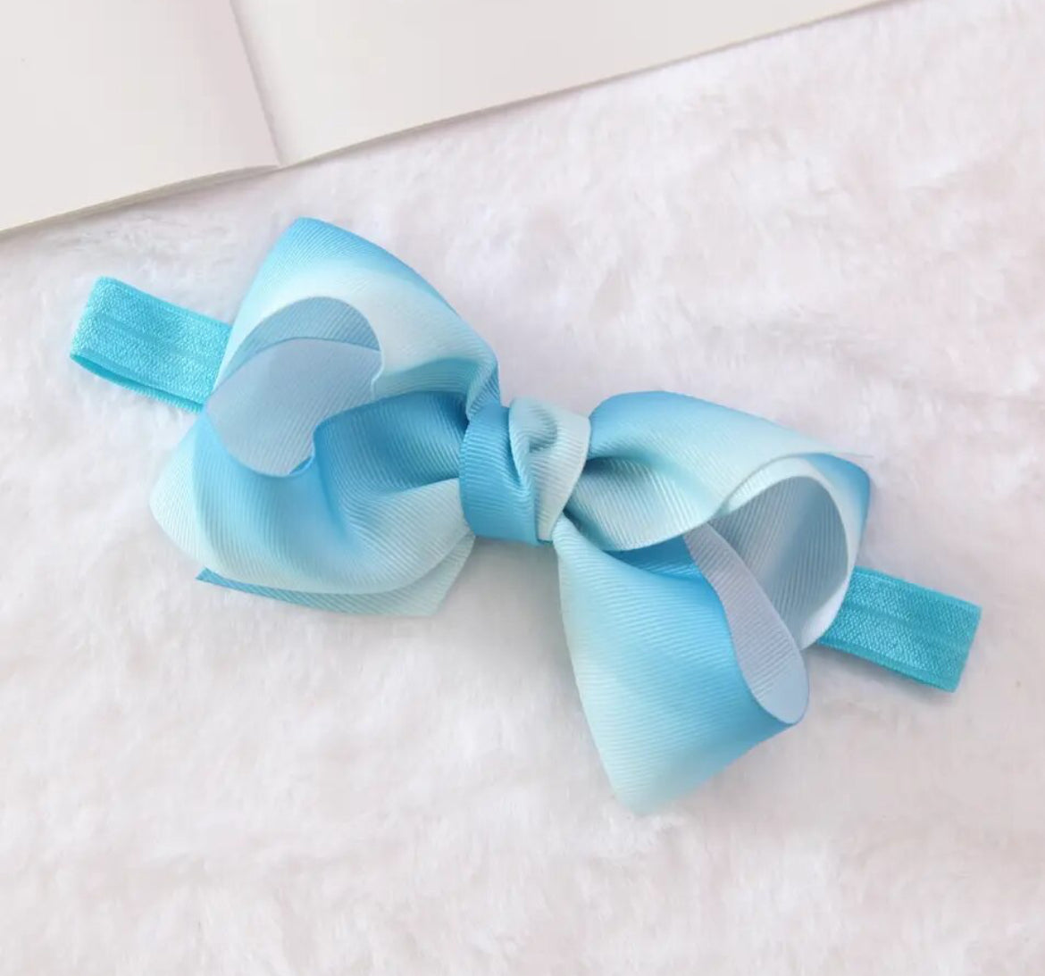 Baby ombe bow headband