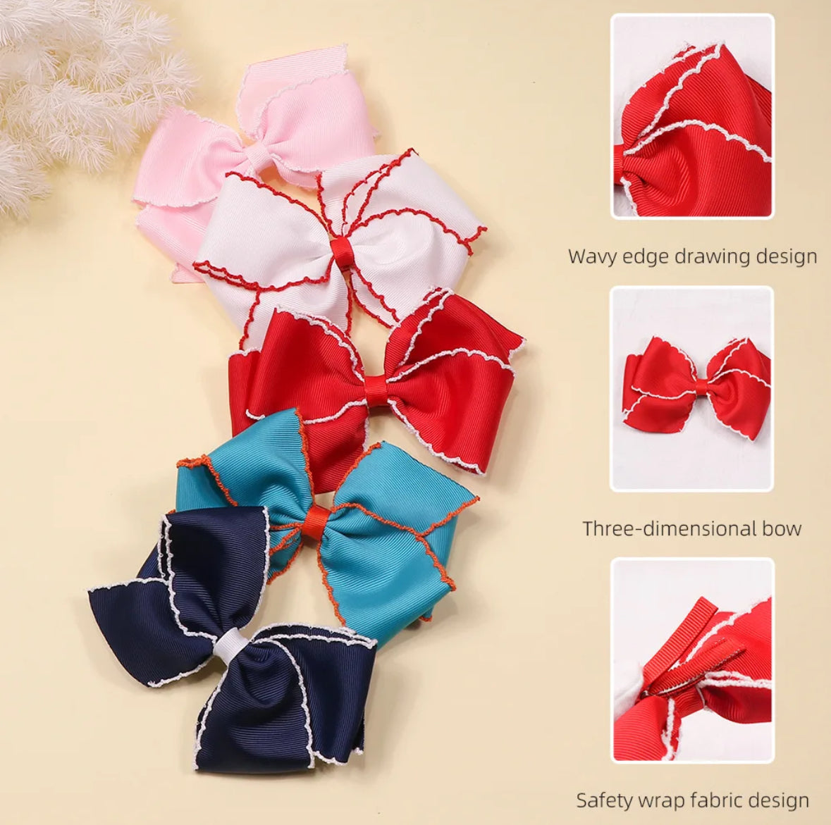 Moonstitch Edge Bow Clips